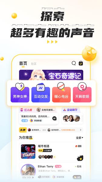 不鸽语音聊天交友直播平台
