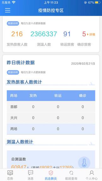民航运行态势截图