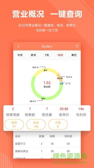 店来客饮食收银点餐系统截图