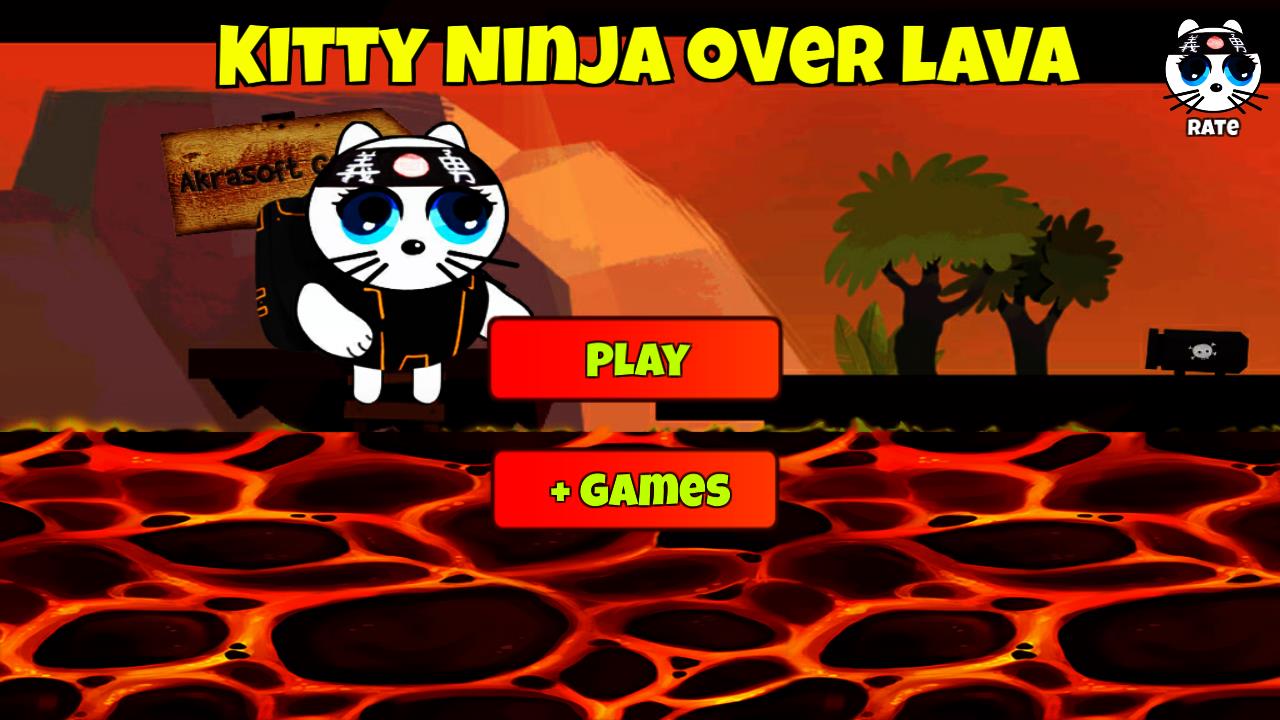 Kitty Ninja over lava(忍者挑战跳跃)