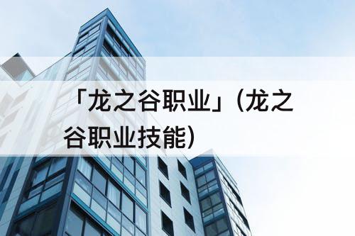 「龙之谷职业」(龙之谷职业技能)