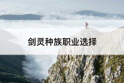 剑灵种族职业选择