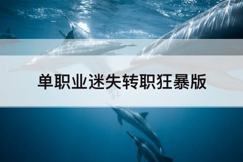 单职业迷失转职狂暴版