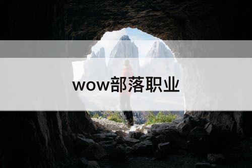 wow部落职业