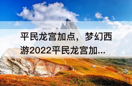 平民龙宫加点，梦幻西游2022平民龙宫加点