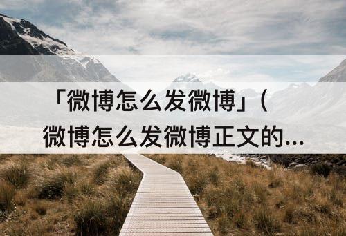 「微博怎么发微博」(微博怎么发微博正文的链接)