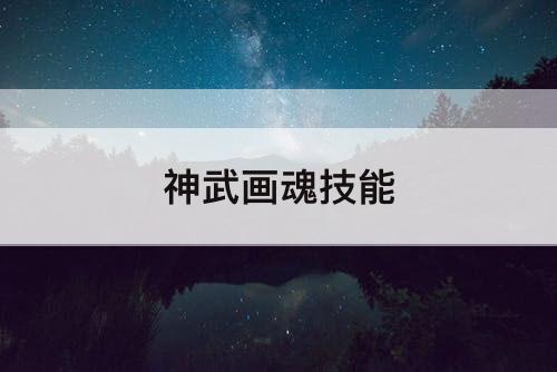 神武画魂技能
