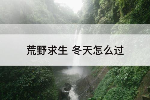 荒野求生 冬天怎么过