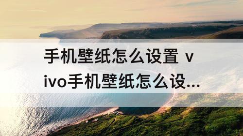 手机壁纸怎么设置 vivo手机壁纸怎么设置动态壁纸