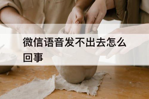 微信语音发不出去怎么回事