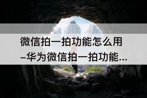 微信拍一拍功能怎么用-华为微信拍一拍功能怎么用