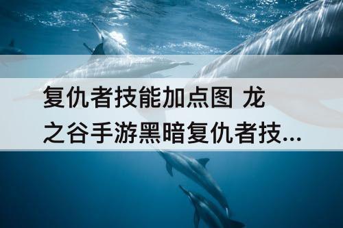 复仇者技能加点图 龙之谷手游黑暗复仇者技能加点图