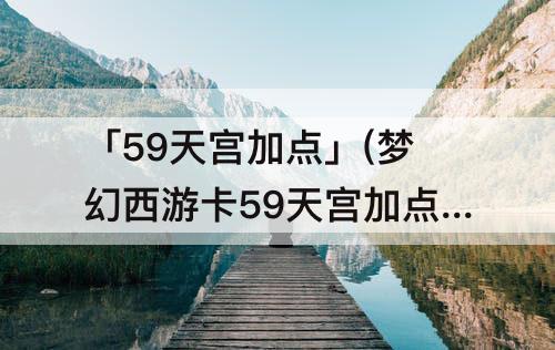 「59天宫加点」(梦幻西游卡59天宫加点)