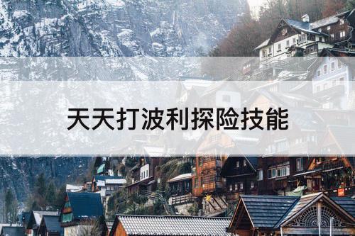 天天打波利探险技能