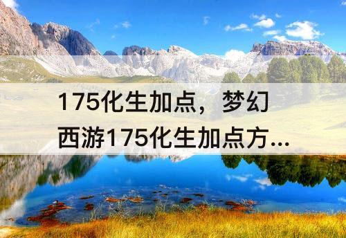175化生加点，梦幻西游175化生加点方案