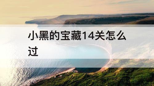 小黑的宝藏14关怎么过