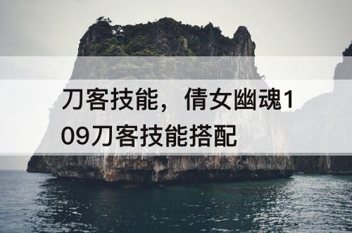 刀客技能，倩女幽魂109刀客技能搭配