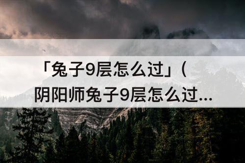 「兔子9层怎么过」(阴阳师兔子9层怎么过)