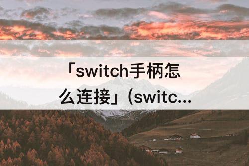 「switch手柄怎么连接」(switch手柄怎么连接steam玩分手厨房)