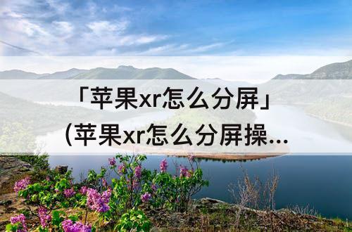 「苹果xr怎么分屏」(苹果xr怎么分屏操作两个软件)