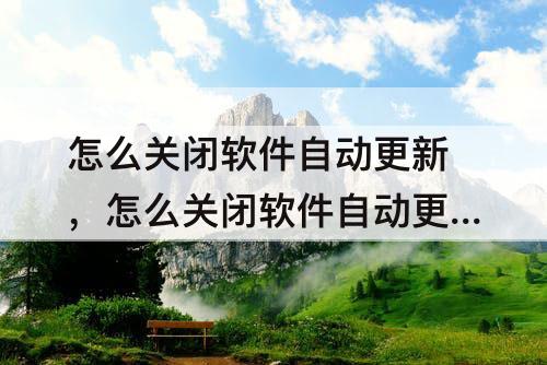 怎么关闭软件自动更新，怎么关闭软件自动更新苹果系统