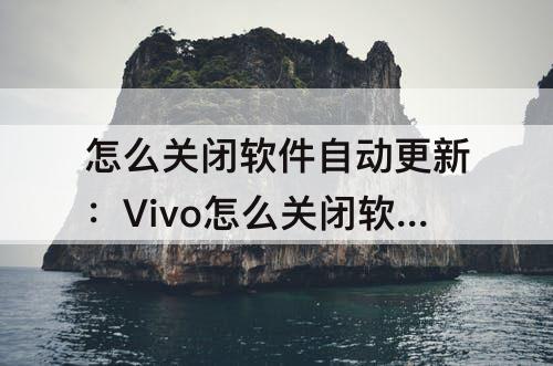 怎么关闭软件自动更新：Vivo怎么关闭软件自动更新