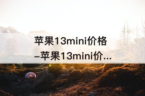 苹果13mini价格-苹果13mini价格变化