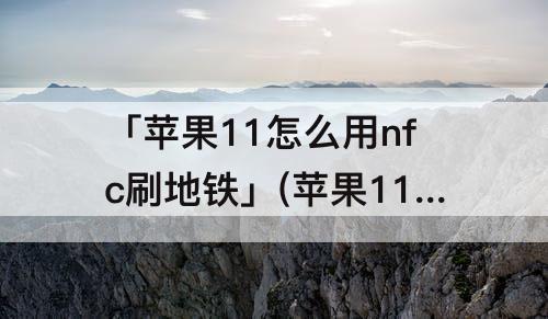 「苹果11怎么用nfc刷地铁」(苹果11怎么用nfc刷地铁添加钱包按钮)