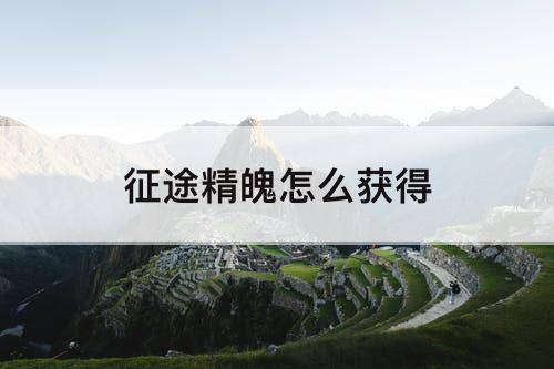 征途精魄怎么获得