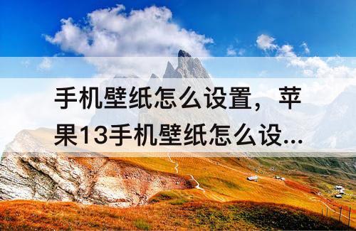手机壁纸怎么设置，苹果13手机壁纸怎么设置全屏