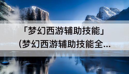 「梦幻西游辅助技能」(梦幻西游辅助技能全满)