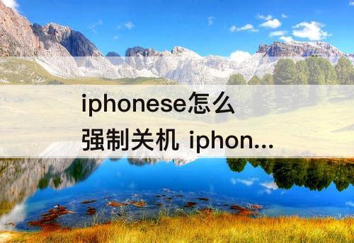 iphonese怎么强制关机 iphonese怎么强制关机重启