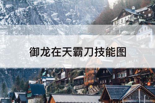 御龙在天霸刀技能图