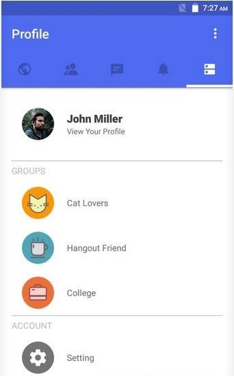 社交AppUI模板安卓版截图