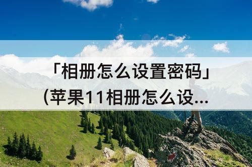 「相册怎么设置密码」(苹果11相册怎么设置密码)