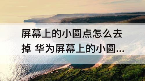 屏幕上的小圆点怎么去掉 华为屏幕上的小圆点怎么去掉