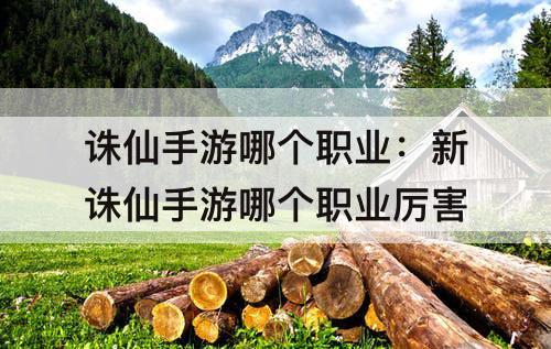 诛仙手游哪个职业：新诛仙手游哪个职业厉害