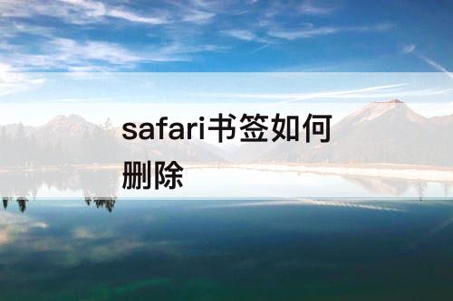 safari书签如何删除