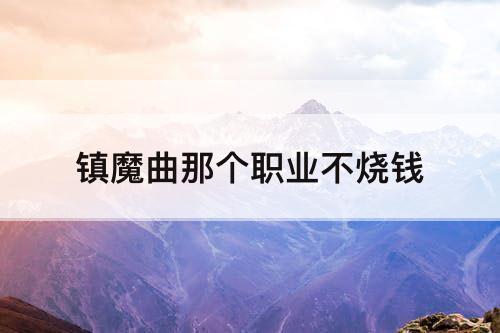 镇魔曲那个职业不烧钱