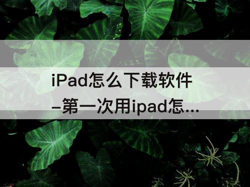 iPad怎么下载软件-第一次用ipad怎么下载软件显示id未在商店使用过