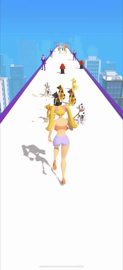 遛狗赛跑