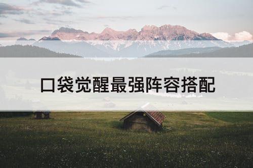 口袋觉醒最强阵容搭配