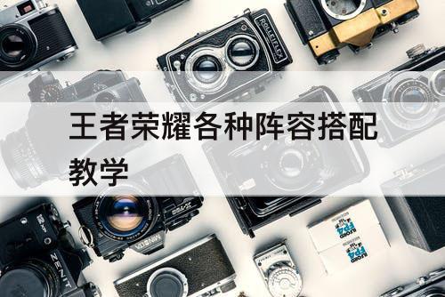 王者荣耀各种阵容搭配教学