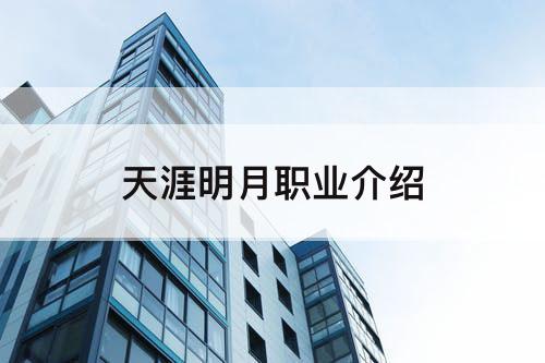 天涯明月职业介绍