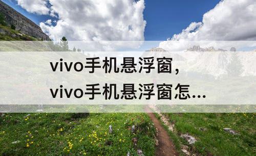 vivo手机悬浮窗，vivo手机悬浮窗怎么设置标识