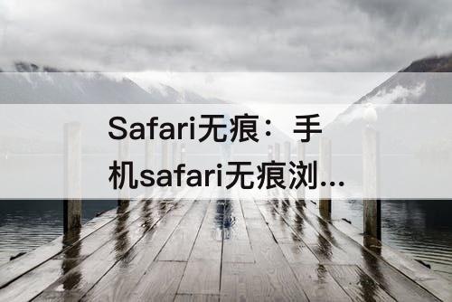 Safari无痕：手机safari无痕浏览