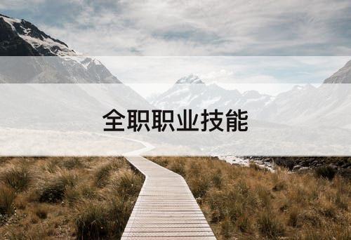 全职职业技能