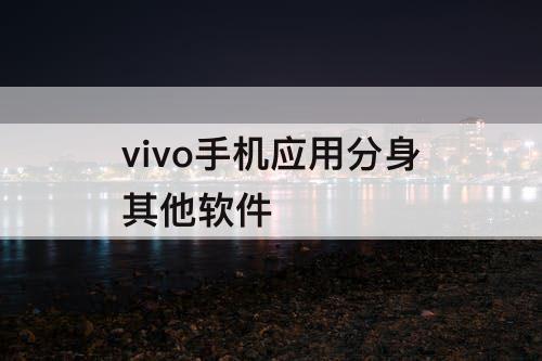 vivo手机应用分身其他软件