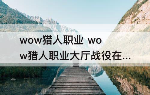wow猎人职业 wow猎人职业大厅战役在哪接