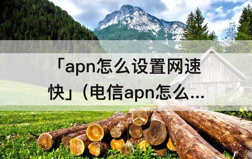 「apn怎么设置网速快」(电信apn怎么设置网速快知乎)